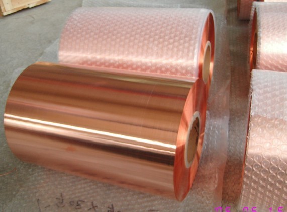 China Red Pure Rolled Annealed Copper Foil Tape High Adhesion Adhesive Meteorology on sale