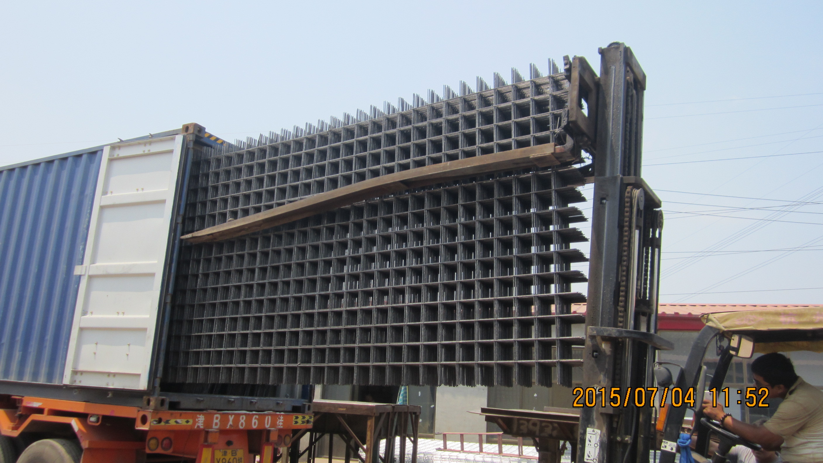  Heavy Welded Mesh Panel，4.0-7.0mm, 6"x6", balck welded panel,reinforcing welded Manufactures