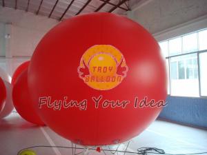 Supply Bespoke Large Red Inflatable Advertising Balloons with UV protected printing for Anniversary Events Manufactures