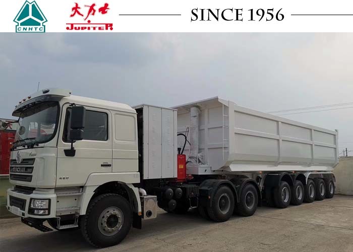 China 60T 5 Axle Heavy Duty Tipper Trailer / Dump Trailer For Mine Transportation on sale