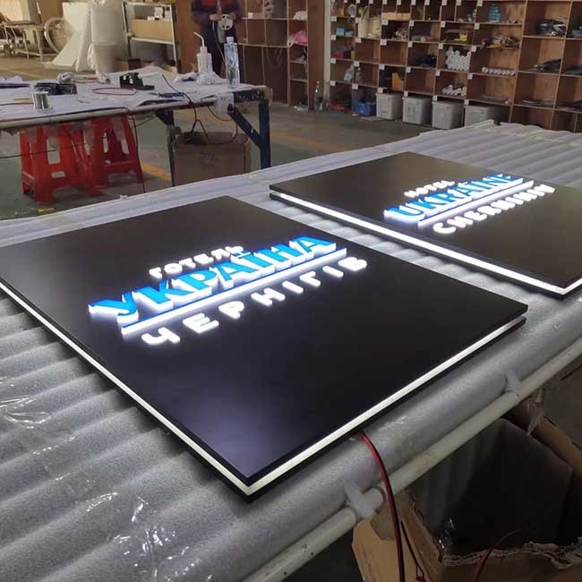  Mini Front Lit SMD2835 LED Acrylic Letters Sign Board Eco Friendly Manufactures