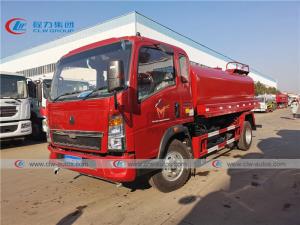 China Howo 5000 Liters Water Bowser Truck For Fire Fighting on sale