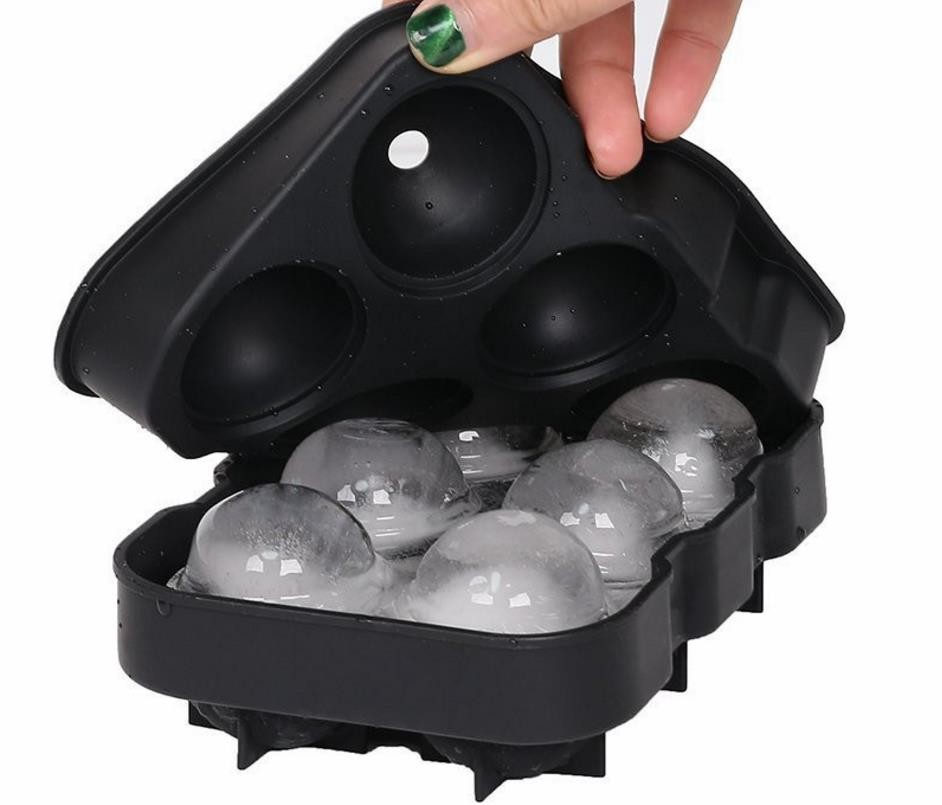 best selling silicone ice mold  FDA 6 cavities  silicone ice ball tray