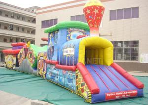  Challenge Race Inflatable Obstacle Course Train Tunnel Climb Slide Manufactures