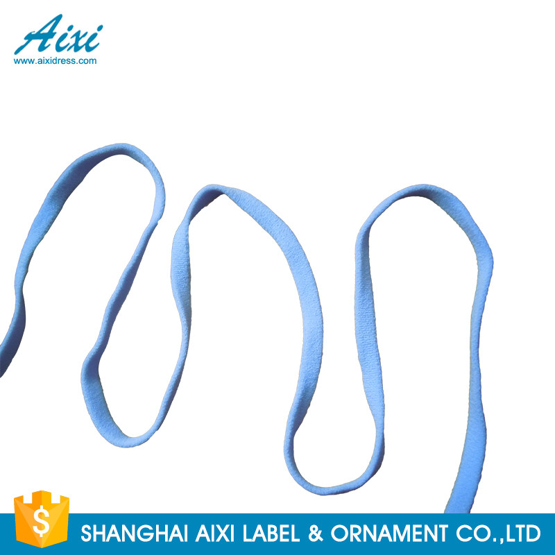  10 - 30mm Elastic Binding Tape Decorative Coloured Fold Over For Underwear Manufactures