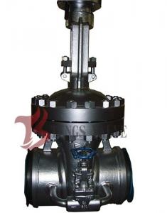  Cast Steel Flex / Solid Wedge Gate Valve With Bypass Valve HF Seal API / DIN Standard Manufactures