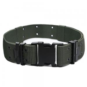 China PP Man Military Tactical Nylon Polyester Army Webbing Belt with Plastic Buckle on sale
