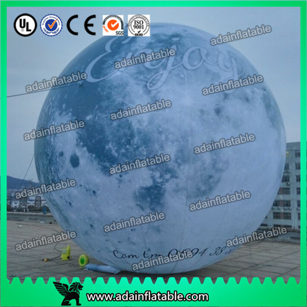  6m Giant Event Logo Advertising Inflatable Moon Customized Inflatable Planet Decoration Manufactures