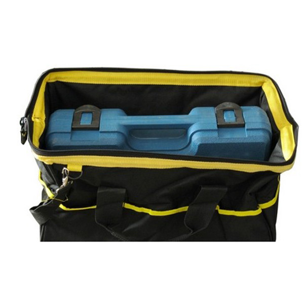 China Black and Yellow Heavy Duty Tool Bag For Electrical / Garden / Networking on sale
