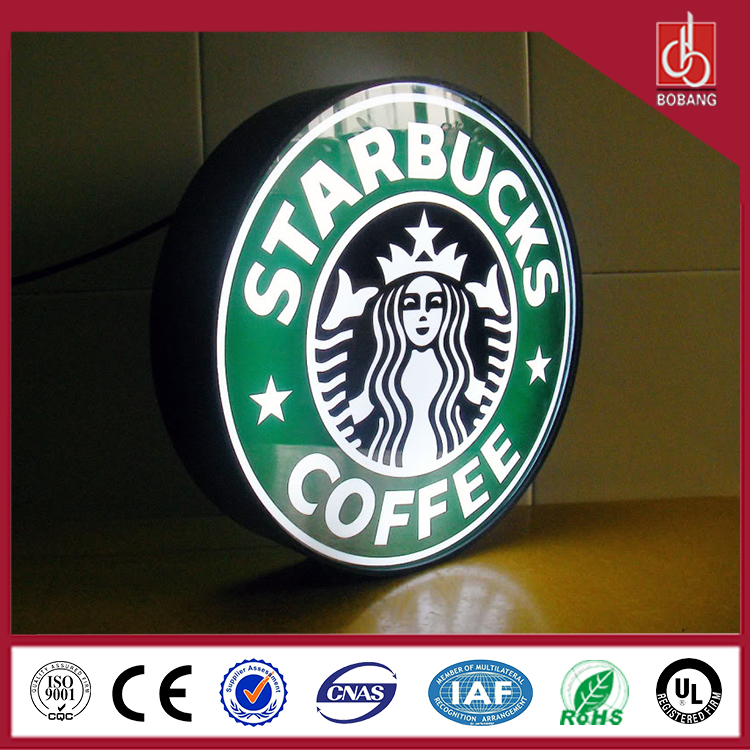  Quality assurance!Custom plastic material LEDs lighting LED Acrylic coffee Shop sign box Manufactures