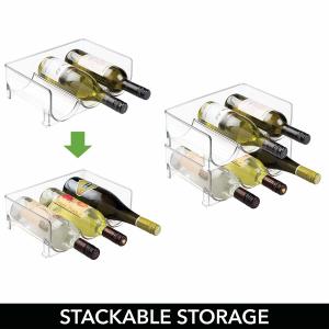  Contemporary Stackable Acrylic Wine Bottle Holder For Kitchen Countertops Manufactures