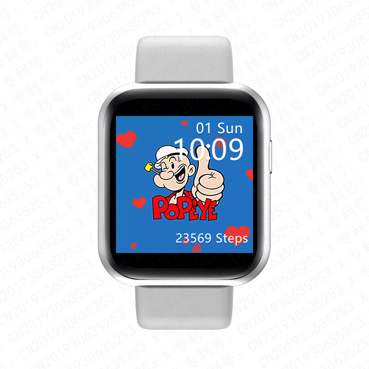  1.54" HD IPS Large Screen Y68plus Blood Pressure Smartwatch Manufactures