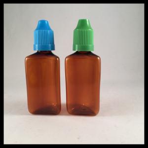 Amber 30ml Plastic Dropper Bottles Triangle Vapor Liquid Bottles