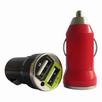  Mobile Phone Car Chargers with Dual USB 5.0V Output, Available in Different Mobile Phone Models Manufactures