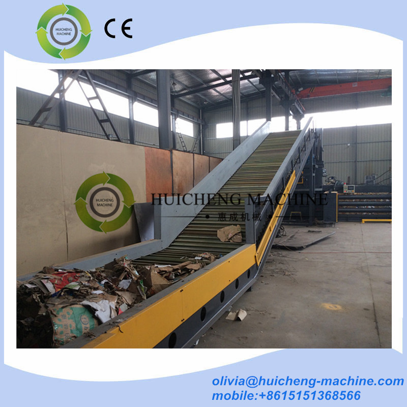China PLC control full automatic hydraulic waste paper cardbaord PET bottle baling press machine on sale