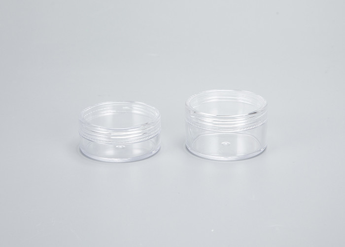 China Cosmetic Lotion Cream Clear Round Containers With Lid 10g 15g 30g on sale