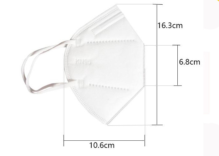  KN95 Elastic Earloop Dust Proof Face Mask Thickened Rounded Corner Design Manufactures