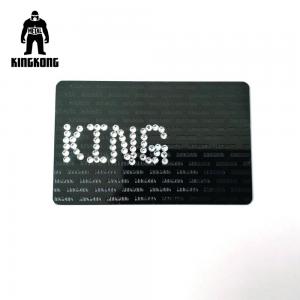  Customized  Metallic Print Business Cards , Silver / Black Metal Etched Business Cards Manufactures