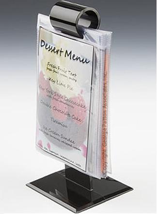  Fashionable Shape Table Tent Acrylic Brochure Stand Menu Holders Manufactures