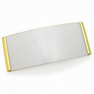  Gold Magnetic Plastic Name Badges, Measures 78 x 32mm, Made of ABS and PC Materials Manufactures