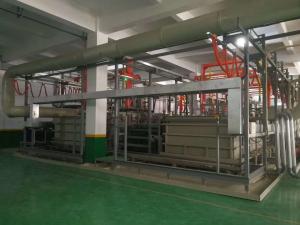 2 T/㎡ Automatic Anodizing Plant , Titanium Anodizing Machine Drainage Facilities Divided