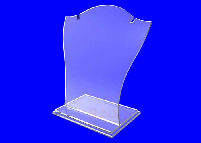  3mm Custom Acrylic Jewelry Display Racks Blue Mirror Protection Manufactures