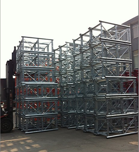  Twin Cage Lifting Construction Hoist Parts With counterweight Manufactures