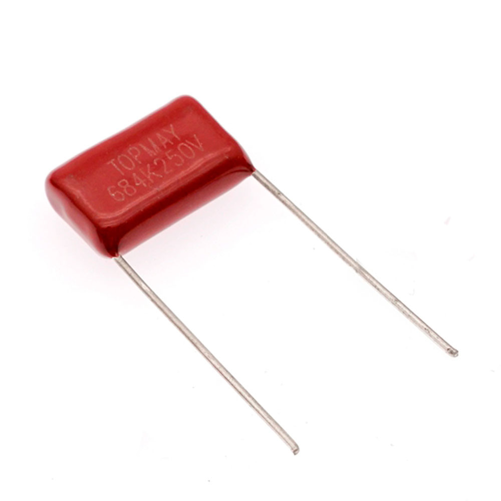 China CL21 684K250V Metalized Polyester Film Capacitor 0.68uF Capacitance on sale