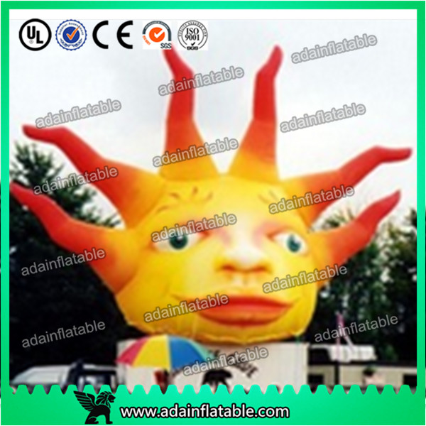  5m Giant Advertising Inflatable Sun with LED Light for Club and Party Decoration Manufactures