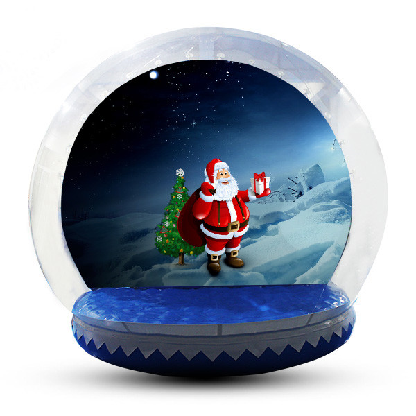  Transparent Inflatable Human Snow Globe Photo Booth With Blower EN71 Manufactures