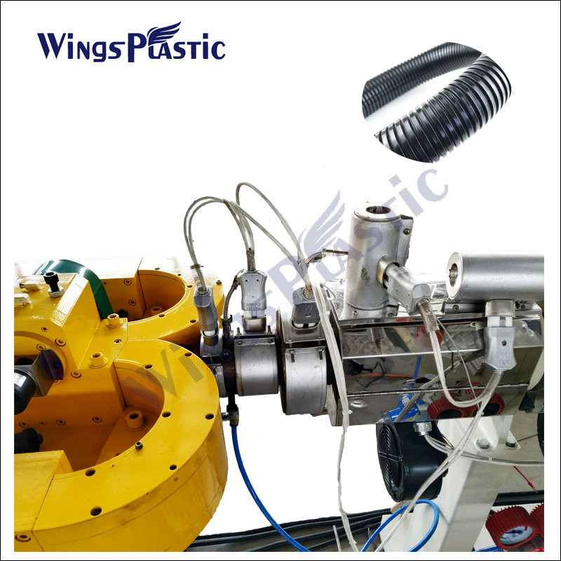 China High Speed Plastic PE PVC Corrugated Pipe Machine on sale