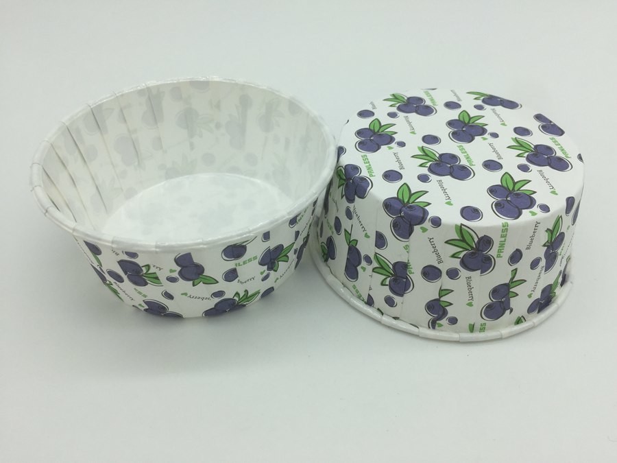  Grape Pattern PET Baking Cups Food Grade Paper Material 75-40mm Varous Size Manufactures