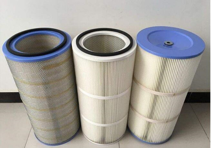  HEPA Air Pleated Filter Cartridge For Dust Collector 0.2 Micron Porosity Manufactures