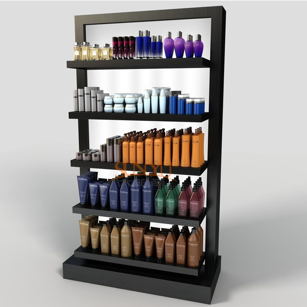  Black 5 Tier Display Stand POS Perspex Shelving Display Retail Bath Product Glossy Manufactures
