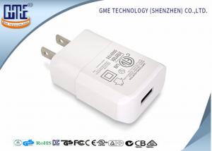  Intertek Pure White US Plug Wall USB Charger 5V 2A with One Port , Small Size Manufactures