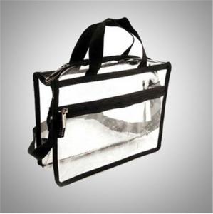  Recyclable Transparent Pvc Zipper Bag / Travel Storage Bags With Handle Manufactures