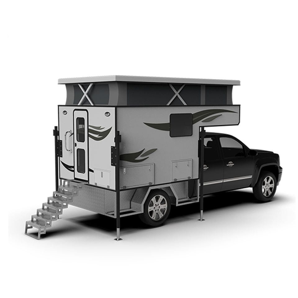 China Optional Color Truck Camper Trailers Sleeping Capacity Truck Bed Trailer Camper on sale