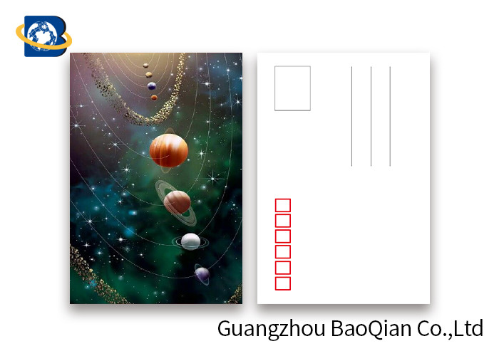  Amizing Design Star 3D Lenticular Postcards With Two Side CMYK UV Offset Printing Manufactures