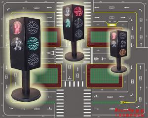 China Simulated Traffic Light, For the traffic department driving training on sale