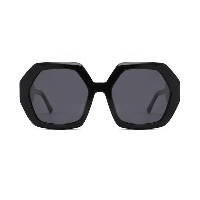  Vintage Polygonal Acetate Eyewear Frames Thick 100% UV - Blocking Lenses Manufactures
