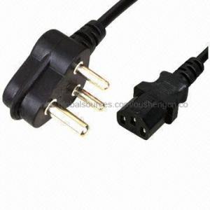 China South Africa Power Cord with Computer Connector on sale