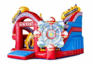  Adult Inflatable Playground Bounce House Combo Funcity Bounce Round Jumping House Obstacle Course Moonwalk Bounce House Manufactures