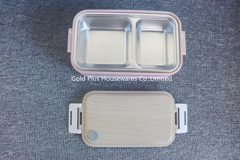 China Hot selling airtight meal prep plastic tiffin bpa free bento lunch box stainless steel single wall lunch box bento box on sale
