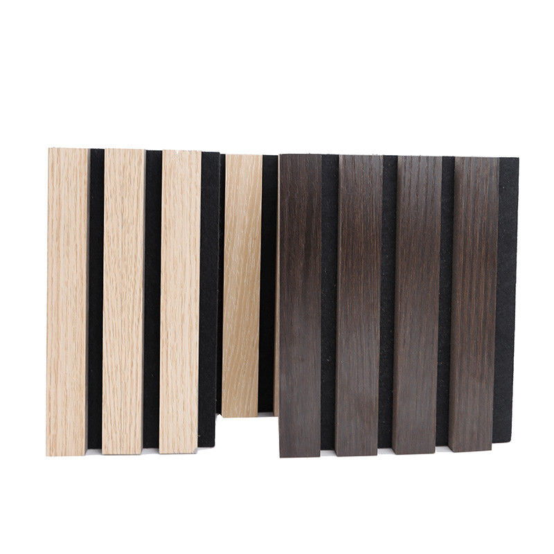  Sound Proof Acoustic Slat Wood Wall Panel Polyester Wooden Acoustic Panels Manufactures