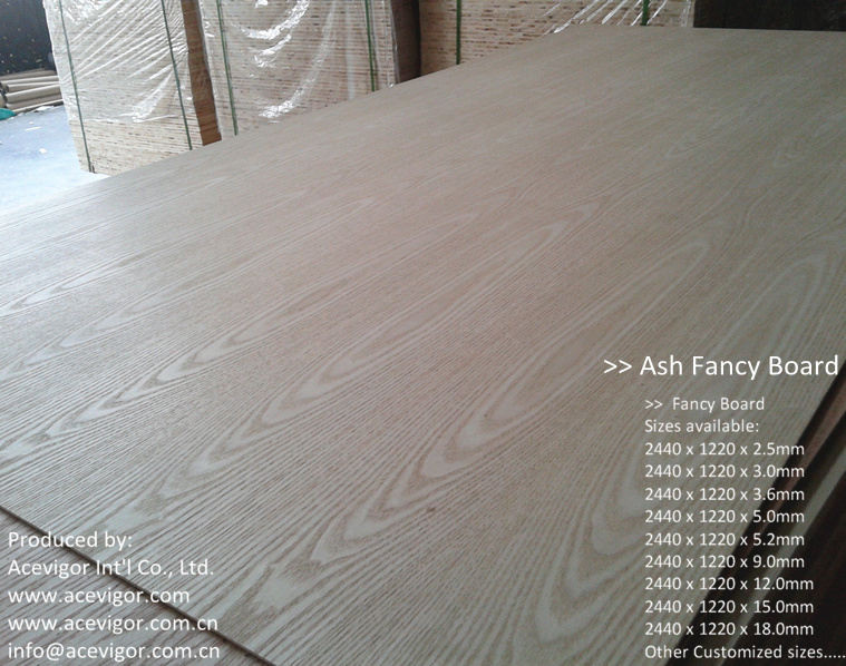  Ash Fancy Plywood 1220 x 2440mm Manufactures
