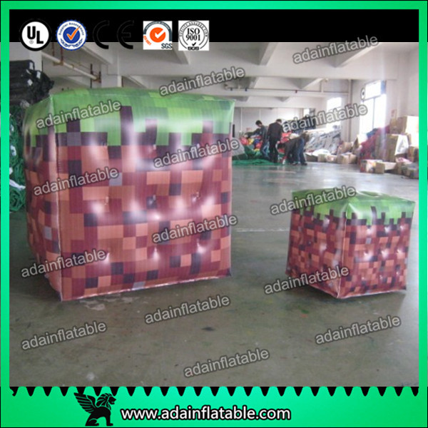  Inflatable Advertising Balloons / Inflatable Red Cube ball / Inflatable Square Helium With Manufactures