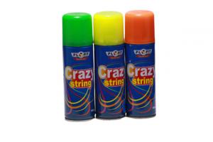  Silly String Crazy String Party Spray Fluorescent Colors Resin Material Tinplace Can Manufactures