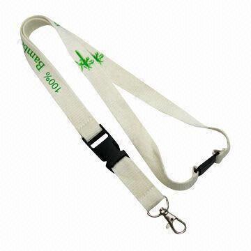  2cm Buckled Lanyard with 100% Eco-friendly Bamboo Fiber Material Manufactures