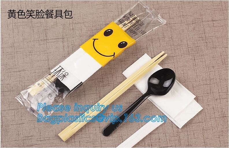  High quality New designed Cheap Disposable Plastic cutlery Sets(plastic knife spoon fork packs) chopsticks,cutlery set, Manufactures