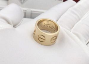  Fashionable Love Thick Ring 18K Gold Jewelry 18K Thick Gold Band Ring Manufactures